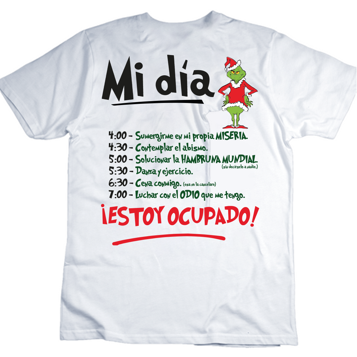 Playera El Grinch Estoy Ocupado Gazen - Gazen