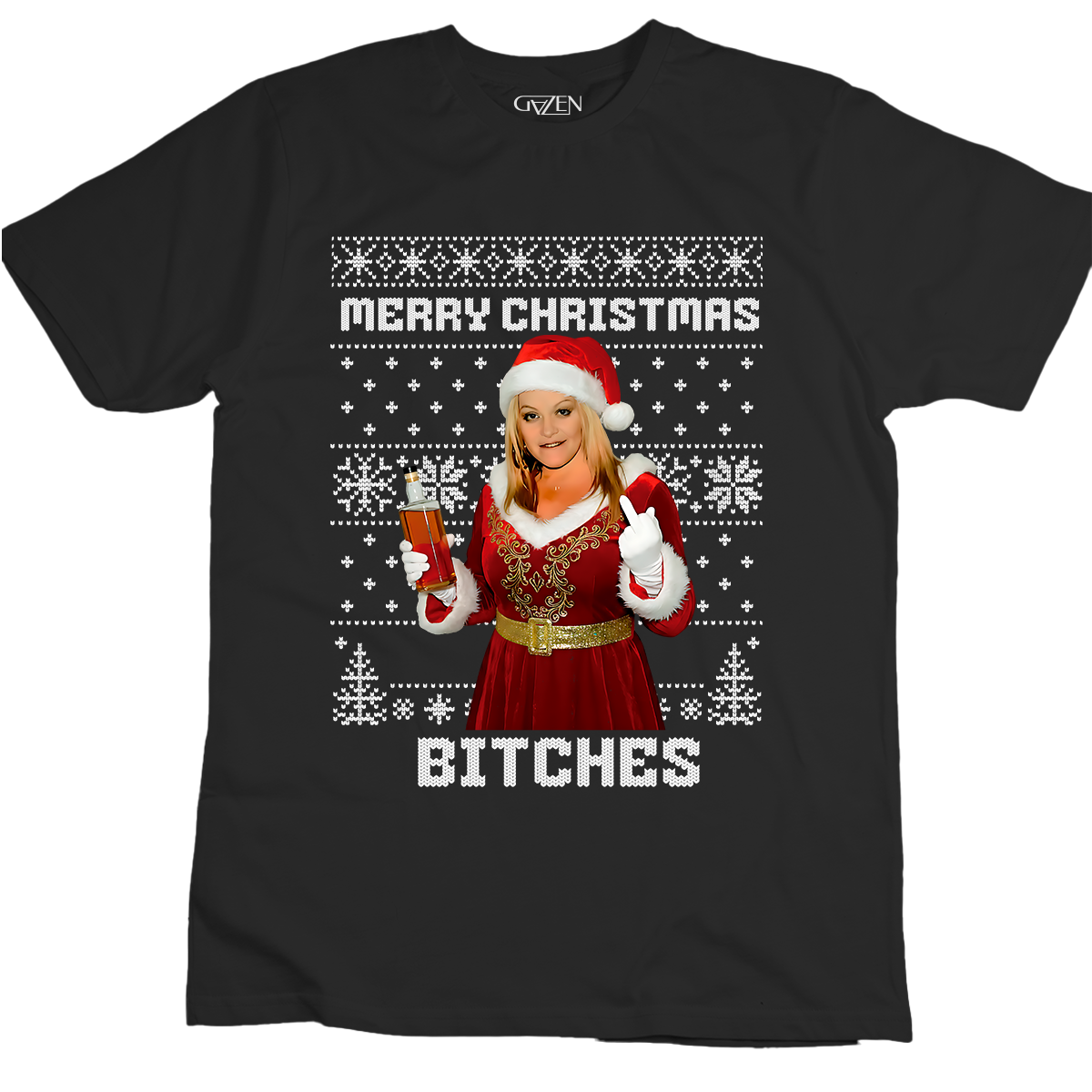 Playera de Jenny Rivera Merry Christmas Bitches | Gazen