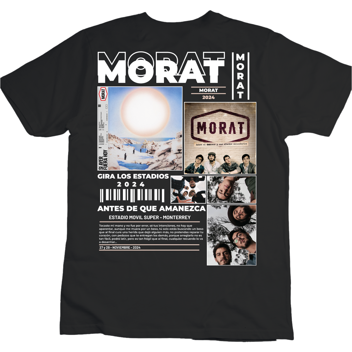 Playera Morat Gira los Estadios México 2024 | Gazen - Gazen