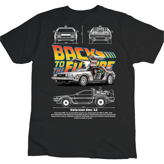 Playera Back to the Future Delorean DMC-12 Gazen - Gazen