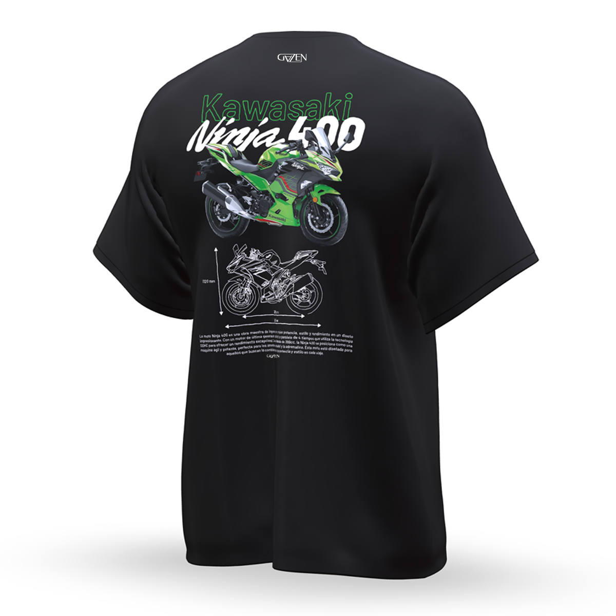 Playera Kawasaki ninja 400 Gazen