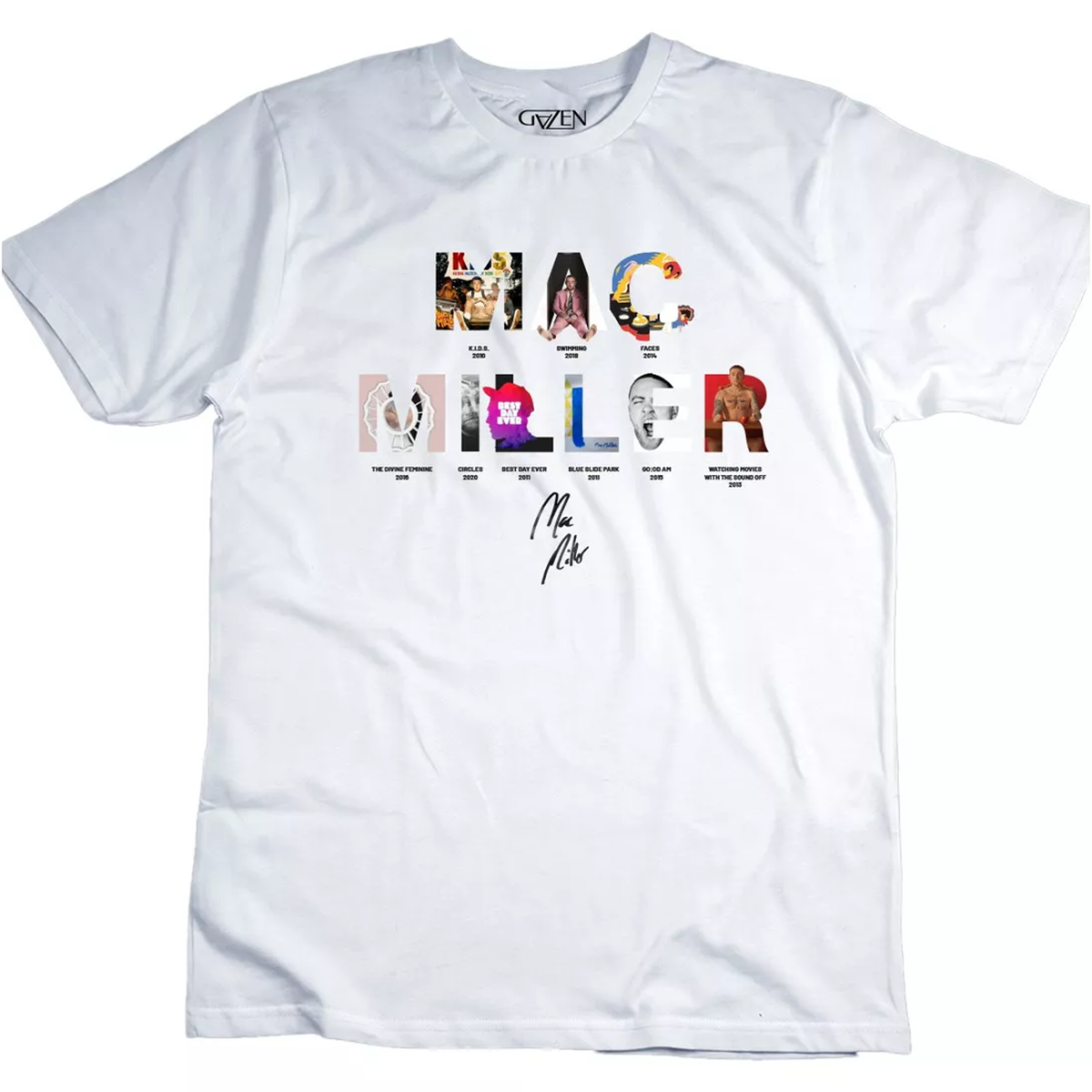Playera Mac Miller Discografía Gazen - Gazen