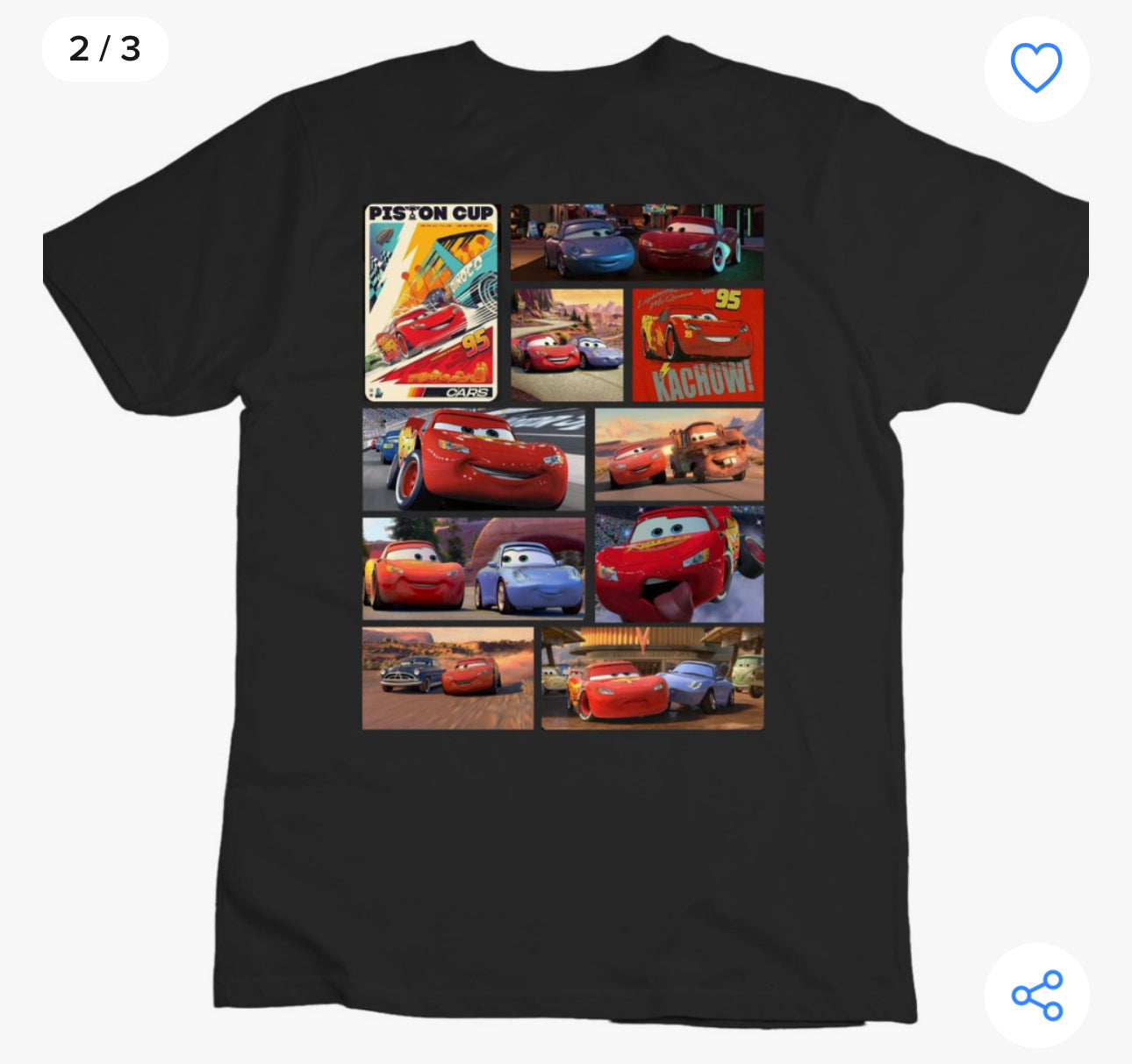 Playera Cars Rayo Mcqueen Pixar 95 Gazen - Gazen