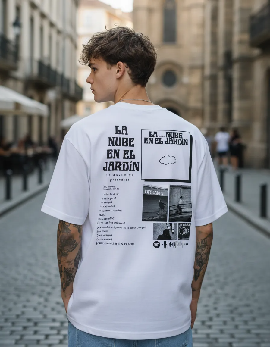 Playera La nube en el Jardin Maverick - Gazen
