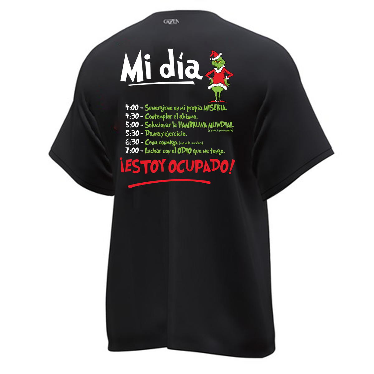 Playera El Grinch Estoy Ocupado Gazen - Gazen
