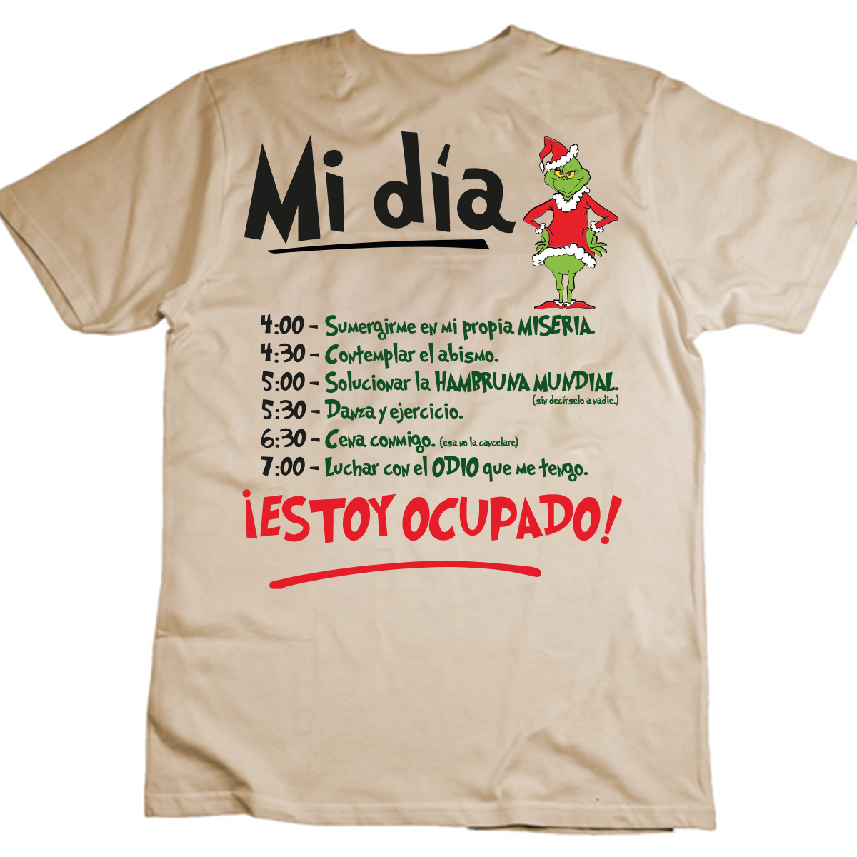 Playera El Grinch Estoy Ocupado Gazen