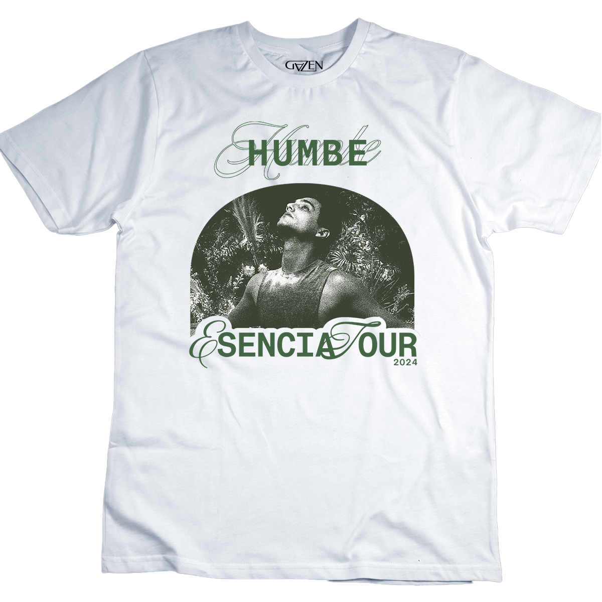 Merch Humbe Playera Humbe Esencia tour 2024 Gazen