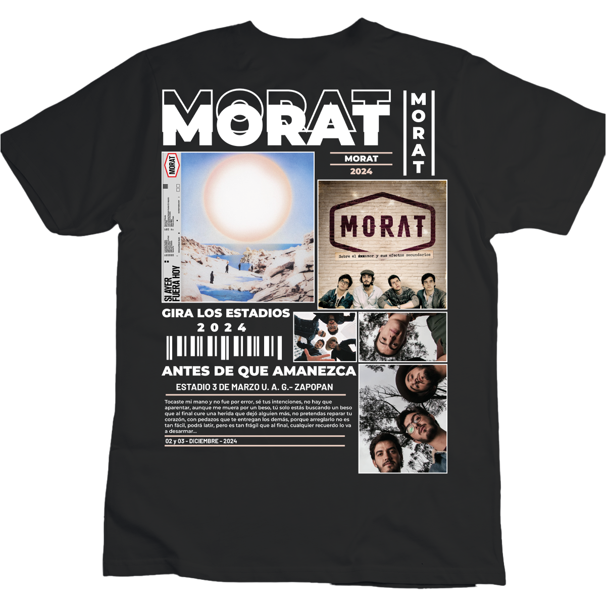 Playera Morat Gira los Estadios México 2024  | Gazen