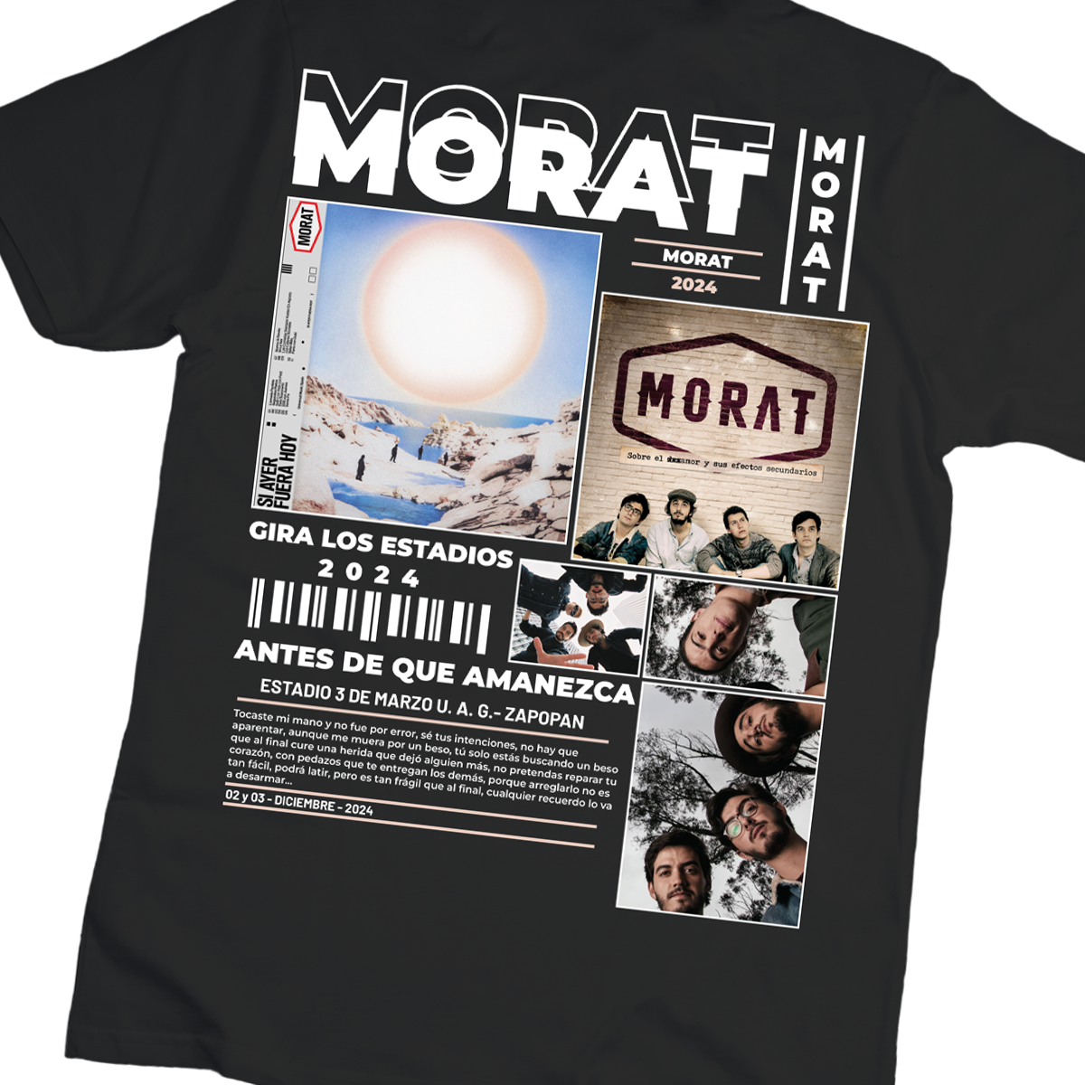 Playera Morat Gira los Estadios México 2024  | Gazen