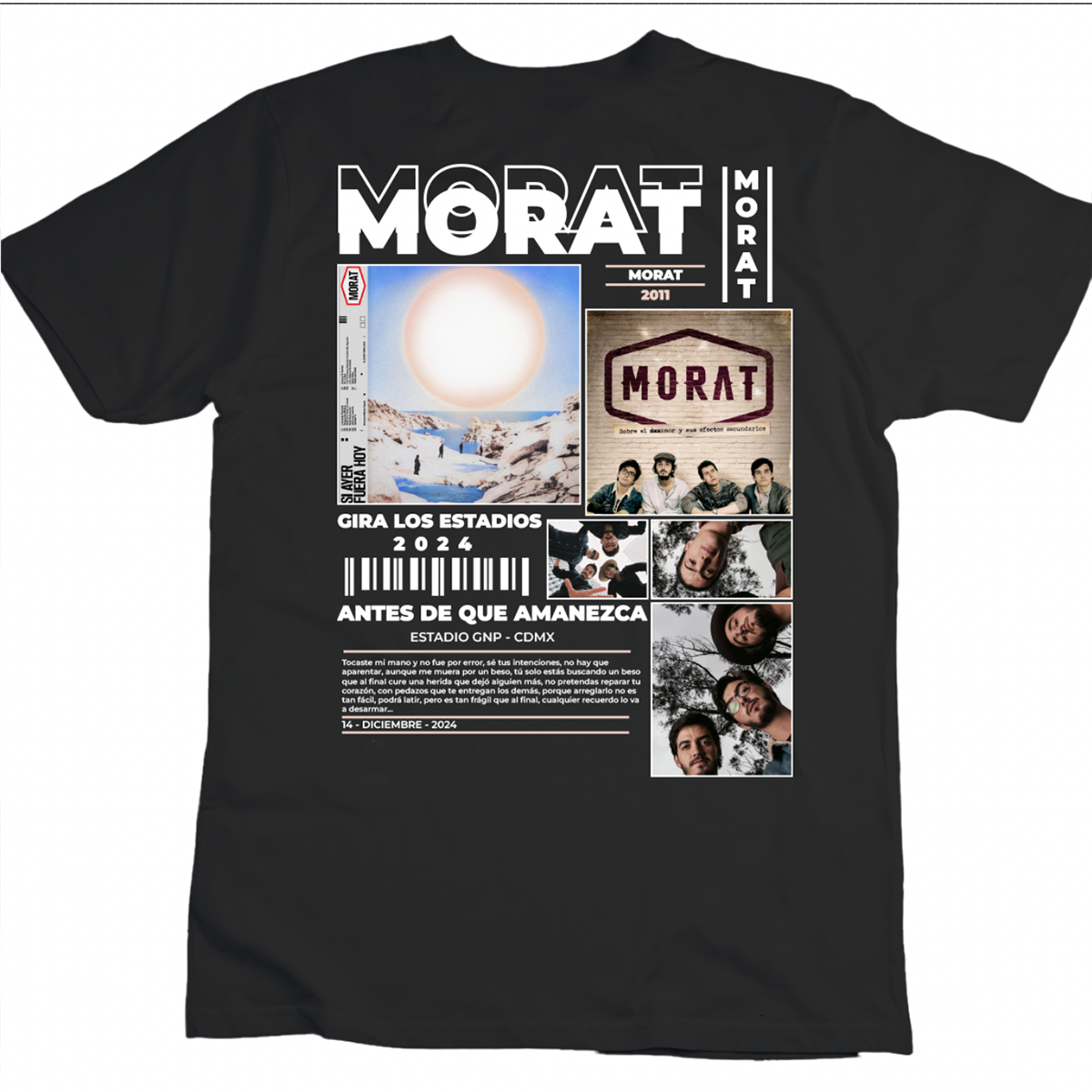 Playera Morat Gira los Estadios México 2024  | Gazen