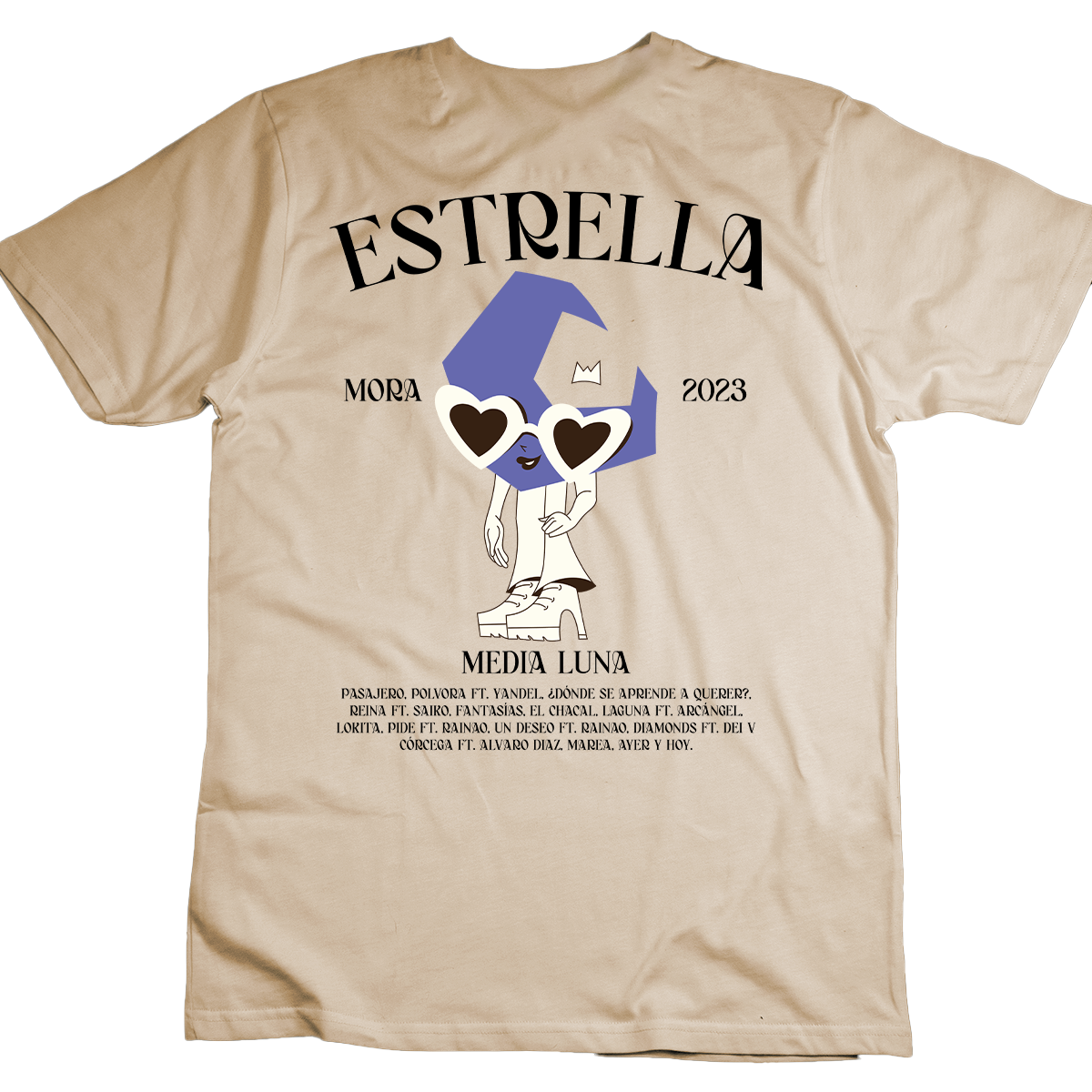 Playera Mora Estrella y Media Luna Gazen - Gazen