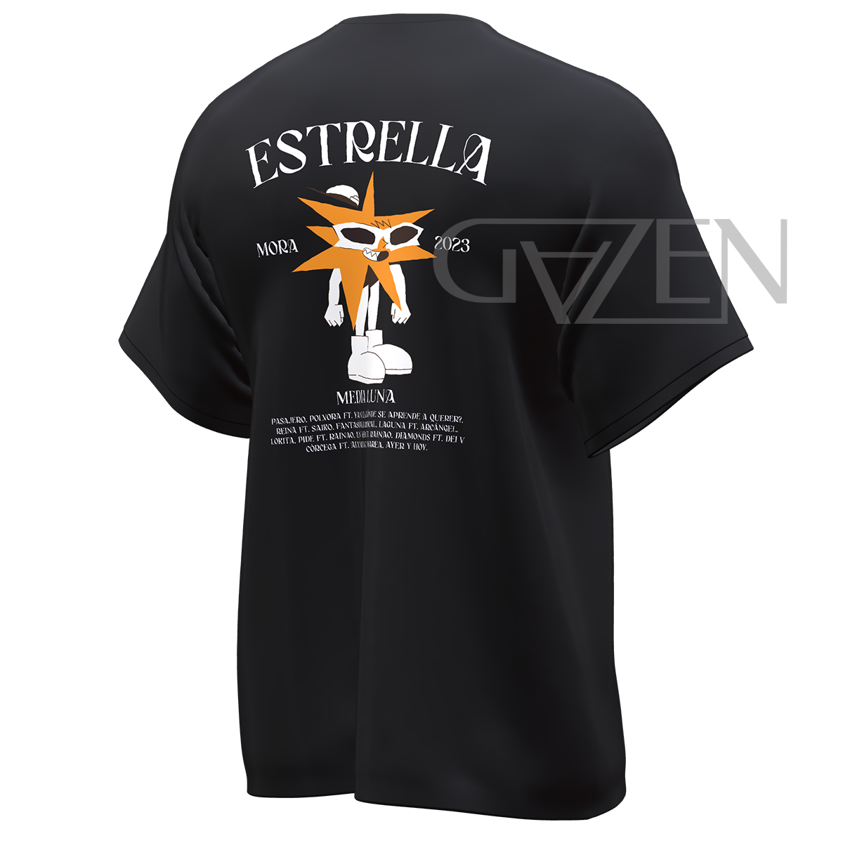 Playera Mora Estrella y Media Luna Gazen - Gazen