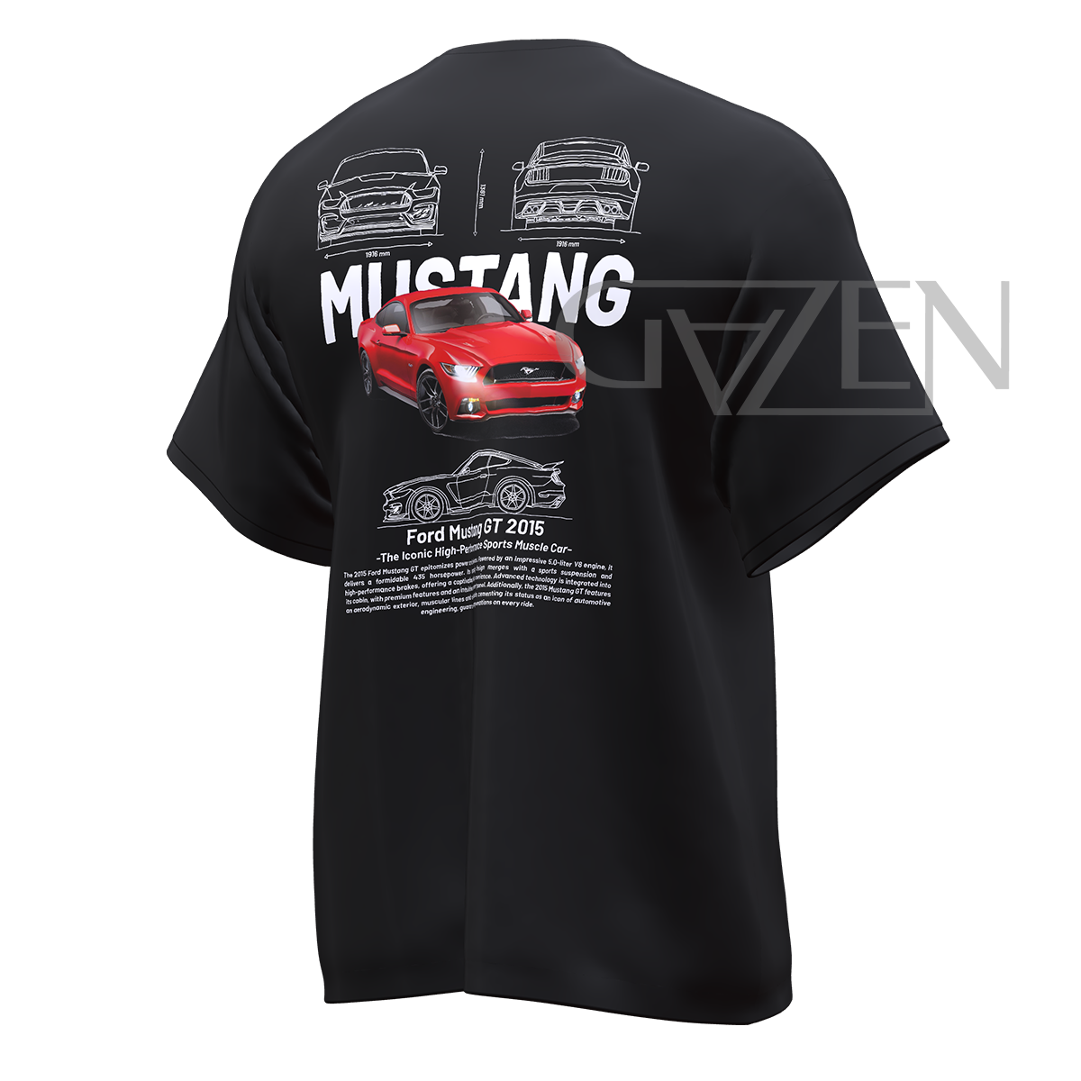 Playera Ford Mustang 2015 Gazen - Gazen