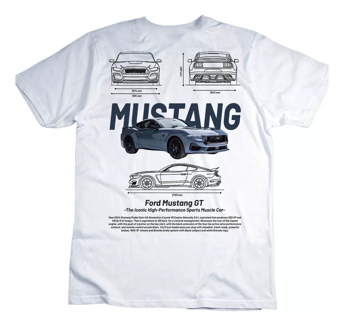 Playera Ford Mustang GT 2023 Gazen - Gazen