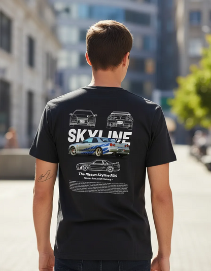 Playera Skyline R34 Fast & Furios Gazen