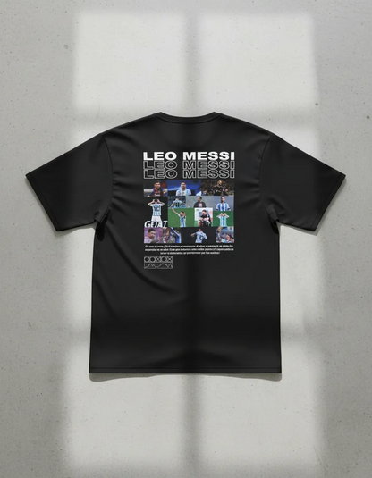 Playera Leo Messi Negra | Camiseta de Fútbol Streetwear