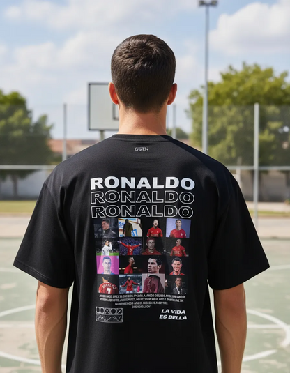 Playera Cristiano Ronaldo CR7 Negra | Camiseta de Fútbol Streetwear