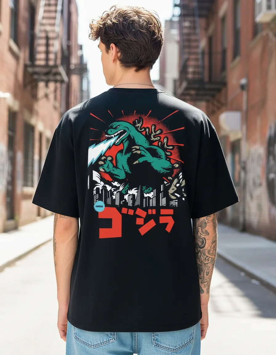 Playera De Godzilla Kaiju | Arte Pop | Anime