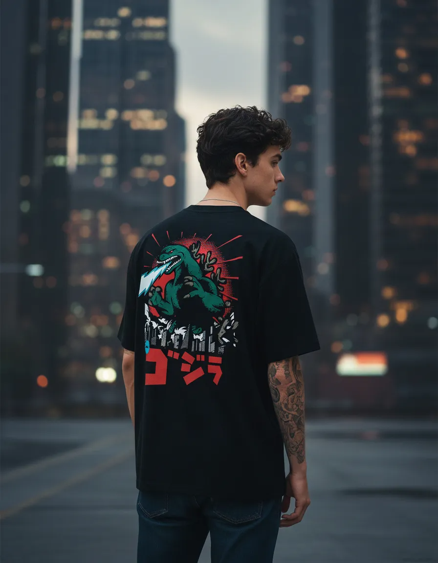 Playera De Godzilla Kaiju | Arte Pop | Anime