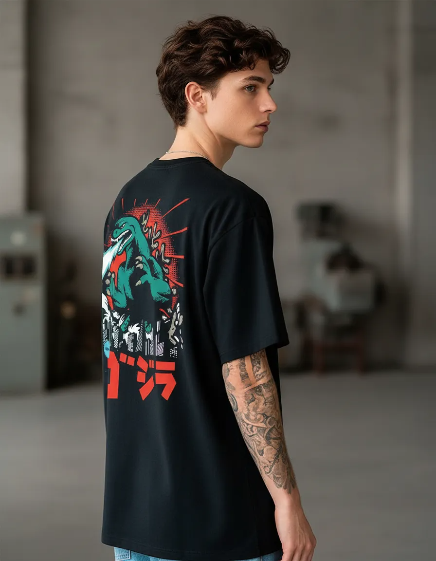 Playera De Godzilla Kaiju | Arte Pop | Anime