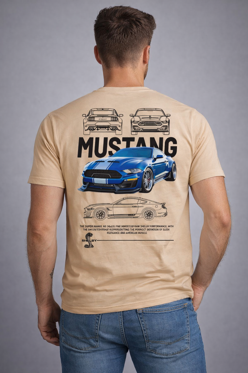 Playera Mustang Shelby Super Snake Gazen