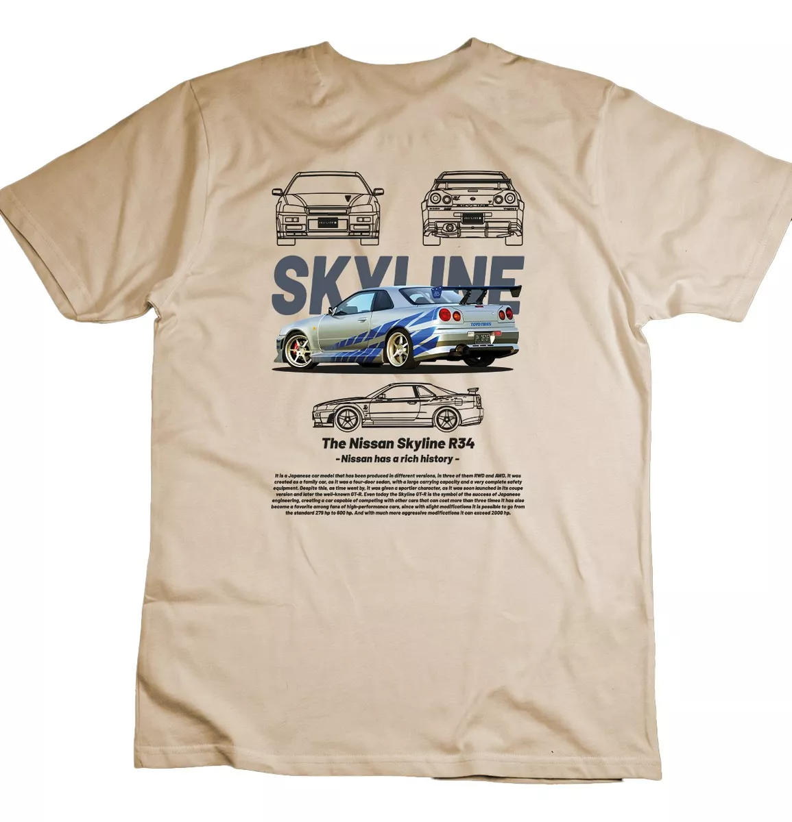 Playera Skyline R34 Gazen - Gazen