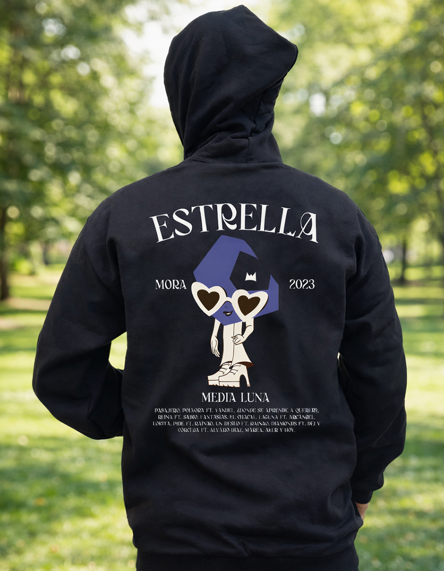 Sudadera de Mora para Pareja | Estrella / Media Luna | Gazen