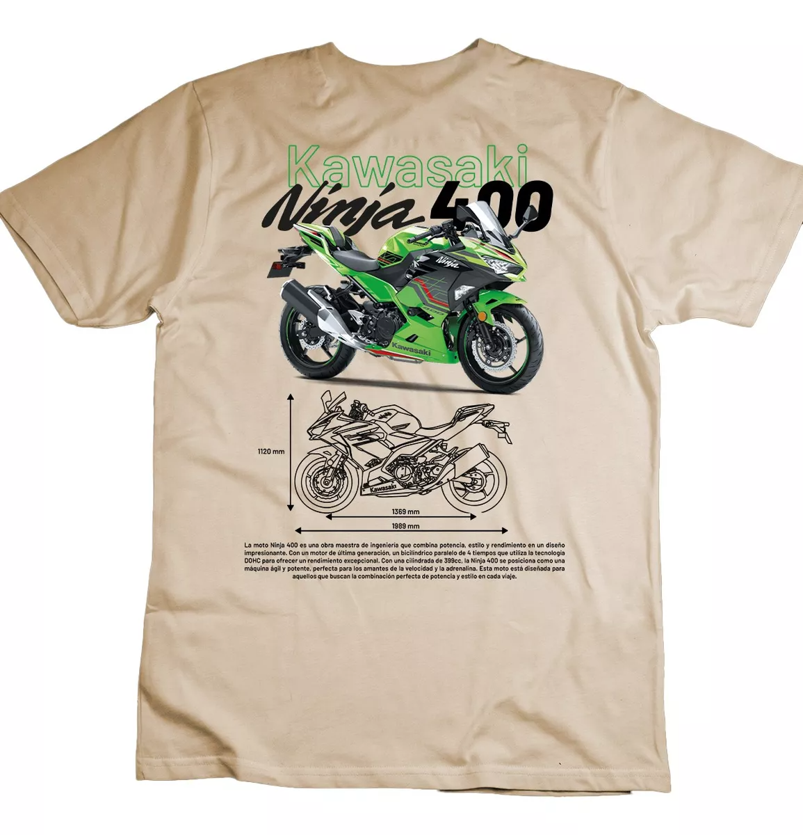 Playera Kawasaki ninja 400 Gazen - Gazen