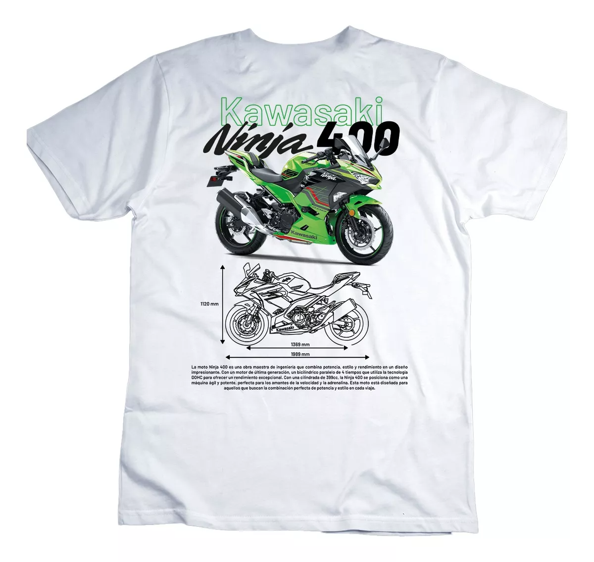 Playera Kawasaki ninja 400 Gazen - Gazen