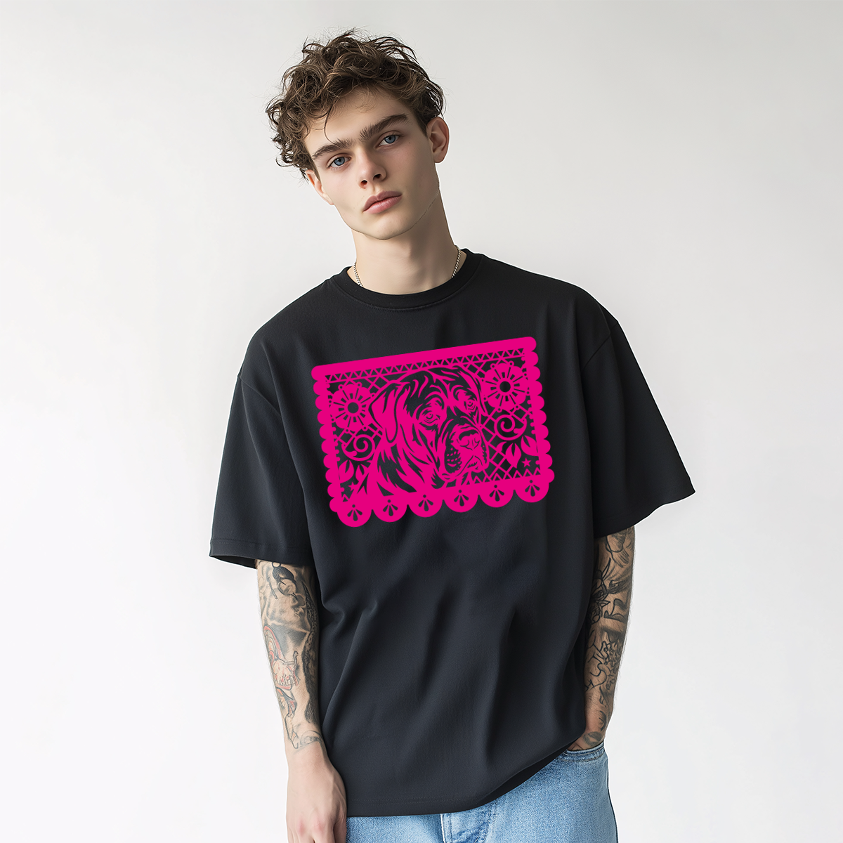 Playera Estampado Papel Picado Personalizada