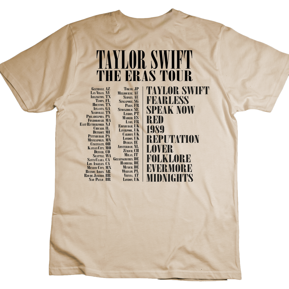 Playera Taylor Swift The Eras Tour Gazen - Gazen